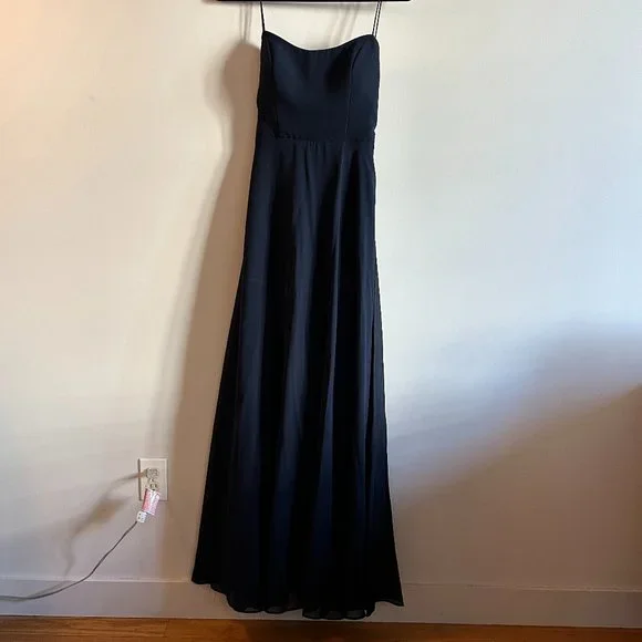 Jenny Yoo Kiara Navy Bridesmaid Dress Size 2 Worn Once Jenny Yoo Kiara Navy Bridesmaid Dress Size 2 Worn Once